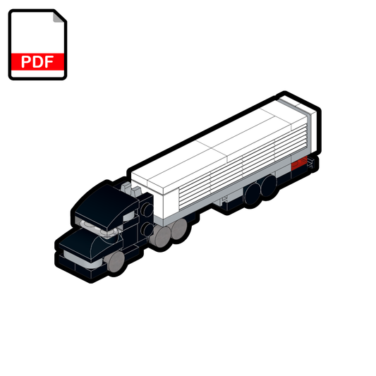 LEGO Camion et remorque américains (MOC) – Instructions de montage PDF