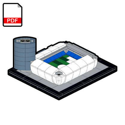 LEGO Bratislava Tehelné pole Futbalový štadión MOC - Návod na stavbu PDF
