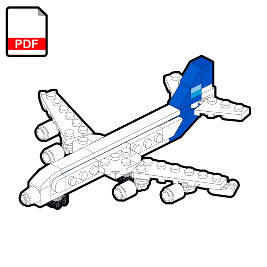 LEGO Airbus A340-200 Avion de ligne MOC - Instructions de montage PDF