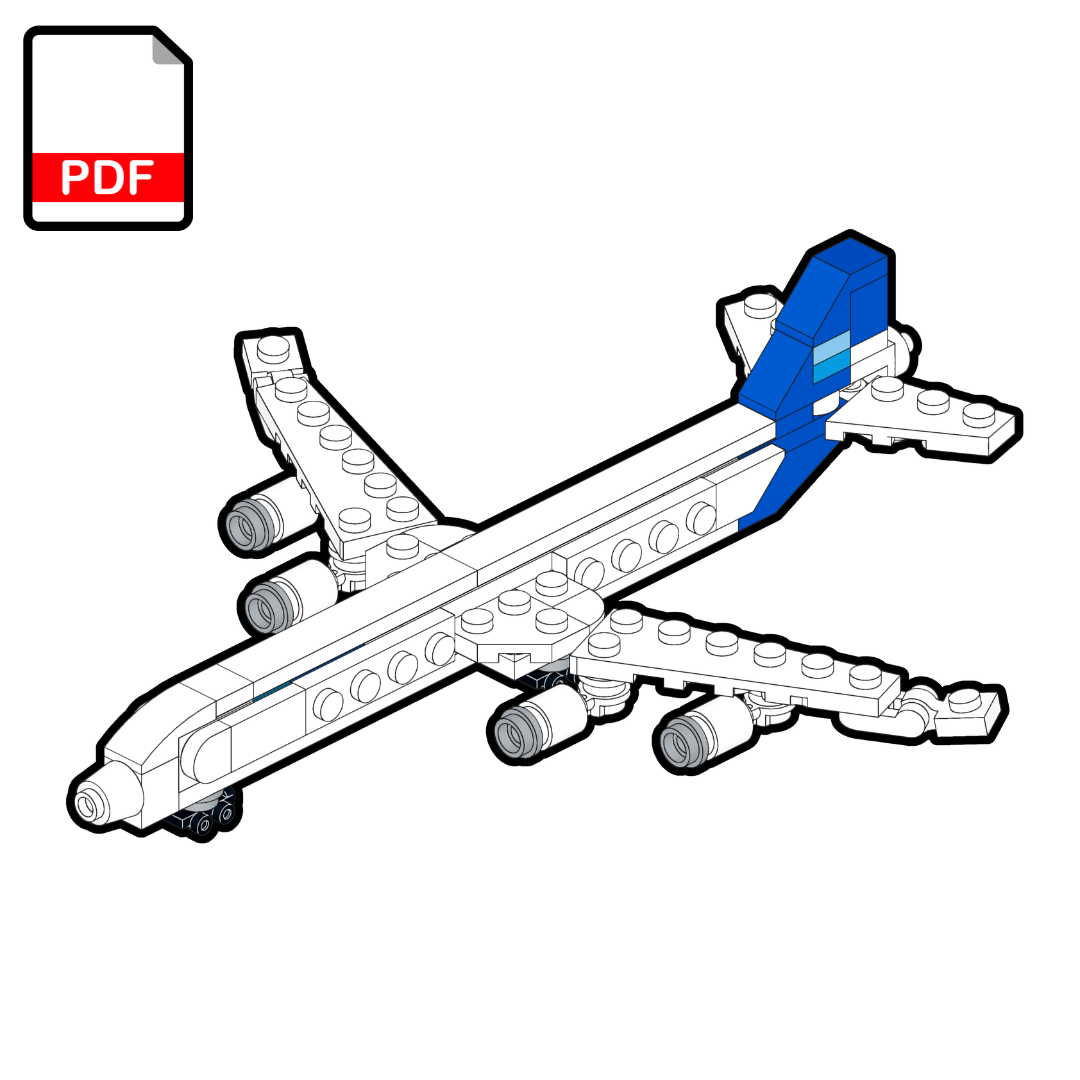 LEGO Airbus A340-600 Airliner MOC - PDF Building Instructions