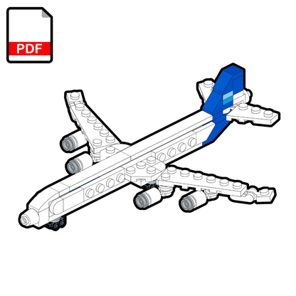 LEGO Airbus A340-600 Airliner MOC - PDF Building Instructions