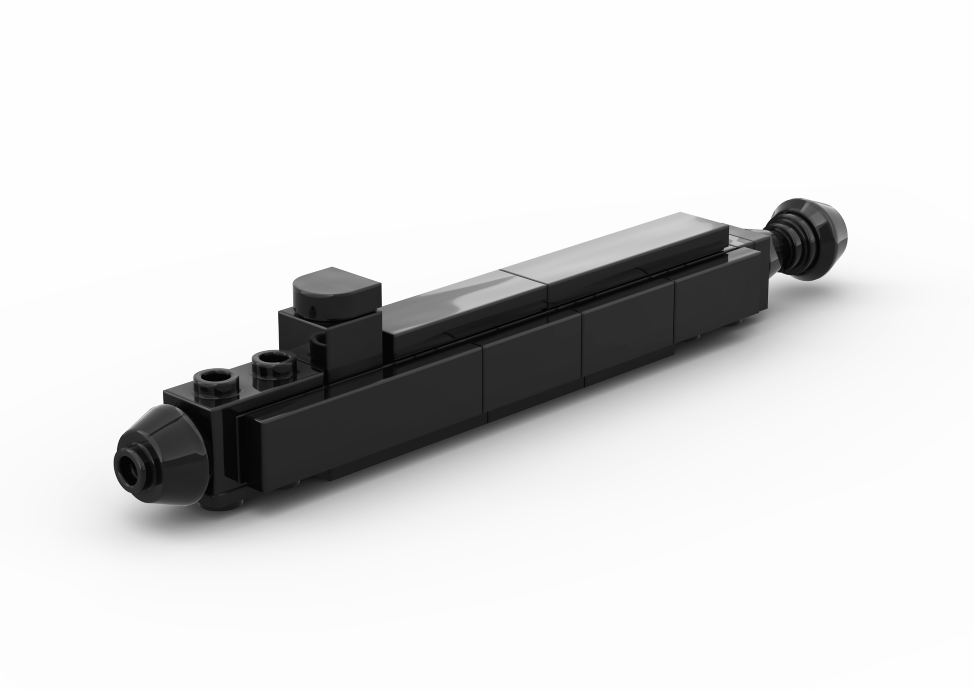 Technical drawing of a micro-scaled LEGO Submarine MOC.
