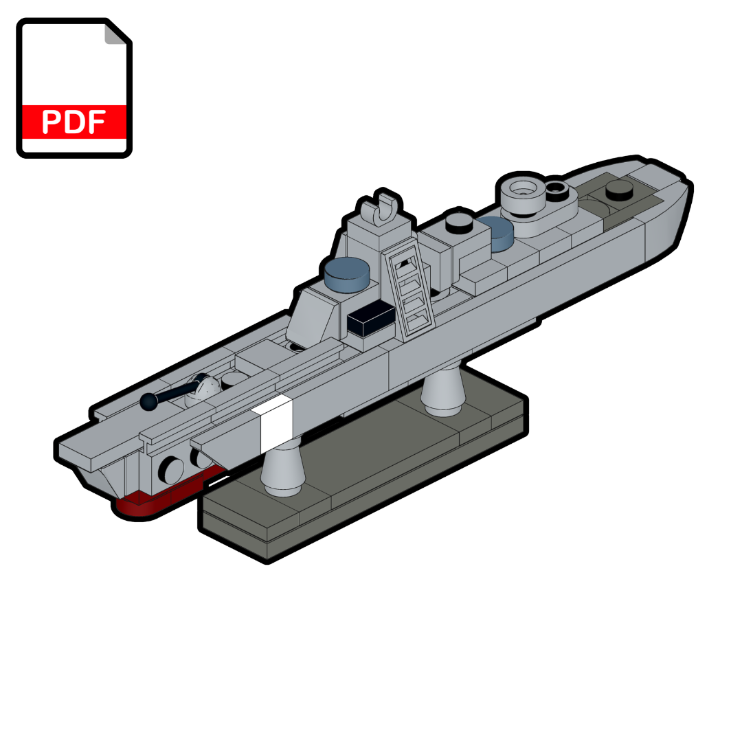 LEGO Frégate de classe Amiral Gorshkov MOC - Instructions de montage PDF
