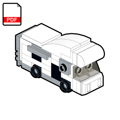 LEGO kempingové auto MOC – návod na stavanie vo formáte PDF