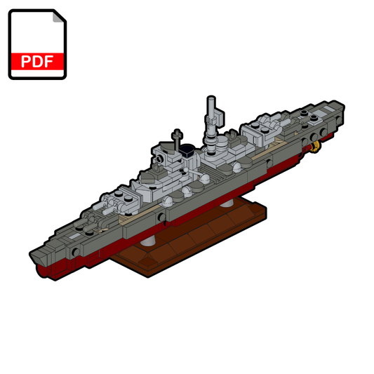 LEGO Cuirassé Tirpitz MOC - Instructions de montage PDF