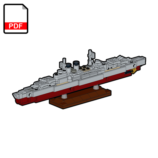 LEGO HMS Hood Battlecruiser MOC - Instructions de montage PDF