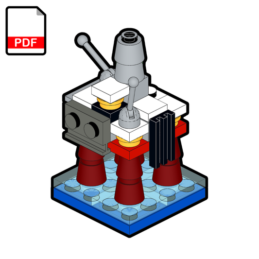 LEGO Oil Rig MOC – PDF Building Instructions