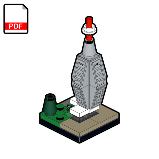 LEGO Micro Kamzik TV Tower MOC – PDF Building Instructions