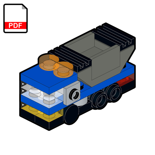 LEGO Micro Waste Bin Truck MOC – PDF Building Instructions