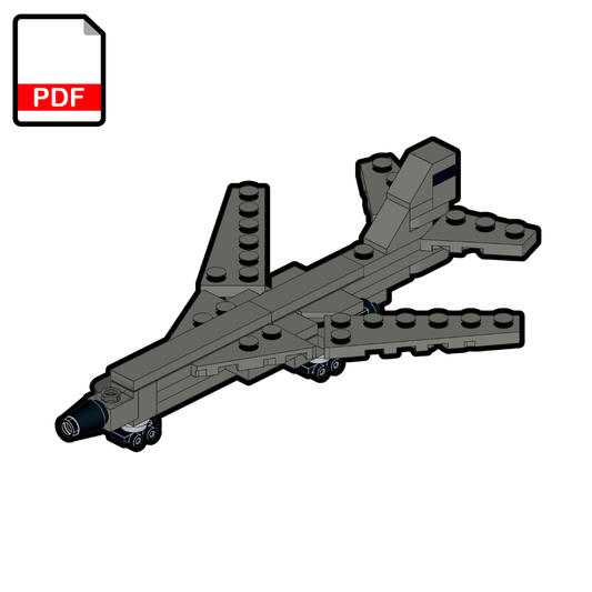 LEGO Rockwell B-1 Lancer Bomber MOC – PDF Building Instructions