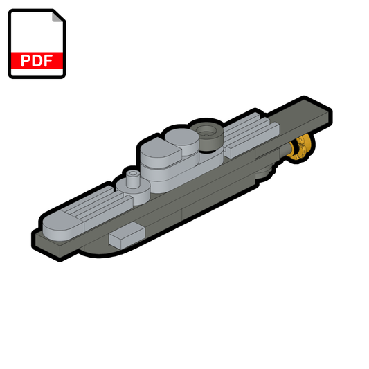 LEGO Micro U-Boat MOC – PDF Building Instructions