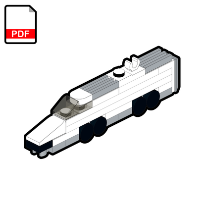 LEGO Micro TGV-M Power Car MOC – PDF Building Instructions