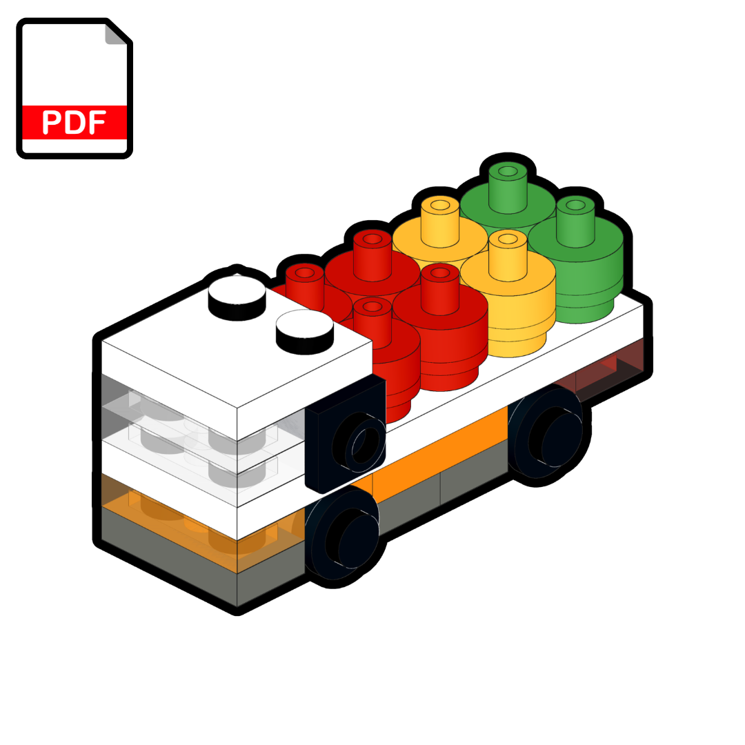 LEGO Micro Gas Bottle Truck MOC – PDF Building Instructions