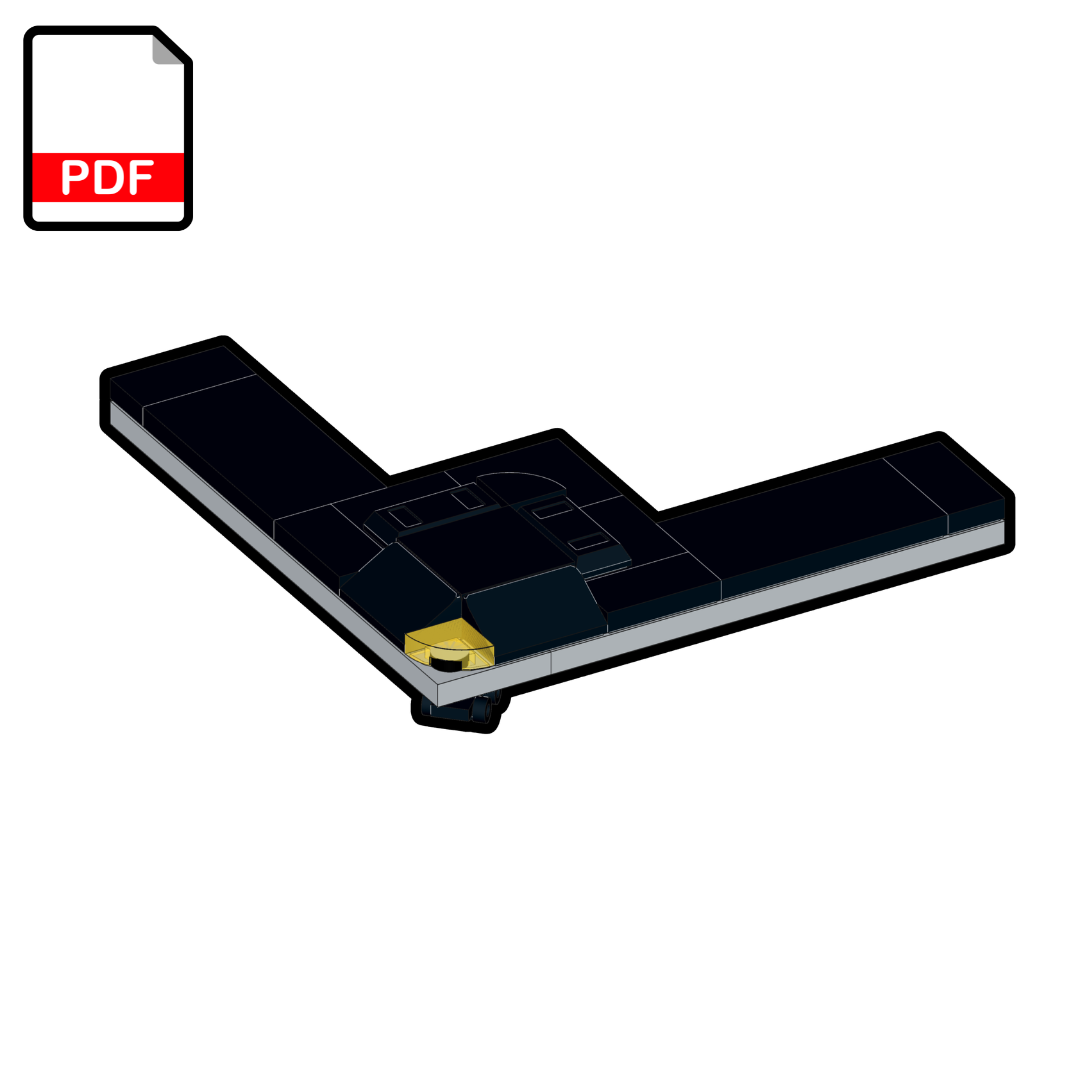 LEGO Micro Next-Gen Stealth Bomber MOC – PDF Building Instructions