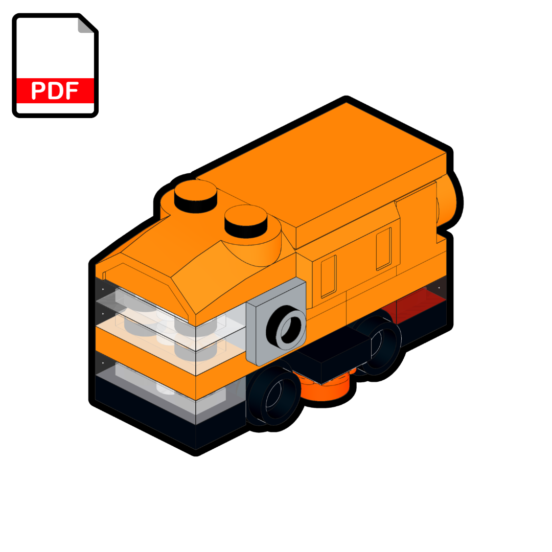 LEGO Micro Street Sweeper Truck MOC – PDF Building Instructions