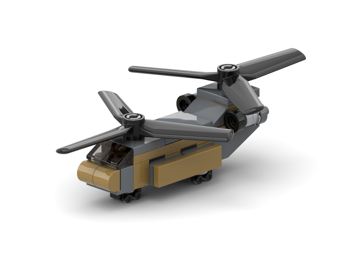 Toy helicopter model on a white background
