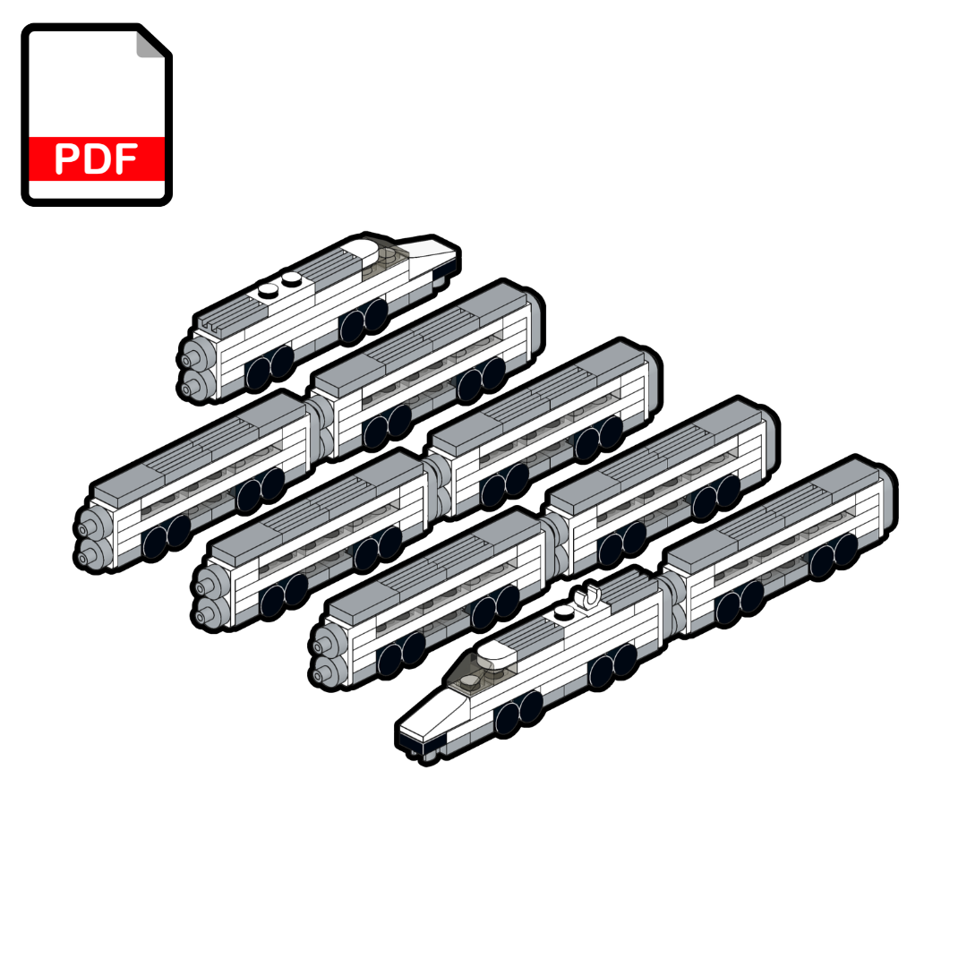 LEGO Micro TGV M Set de Train MOC – Instructions de Montage PDF