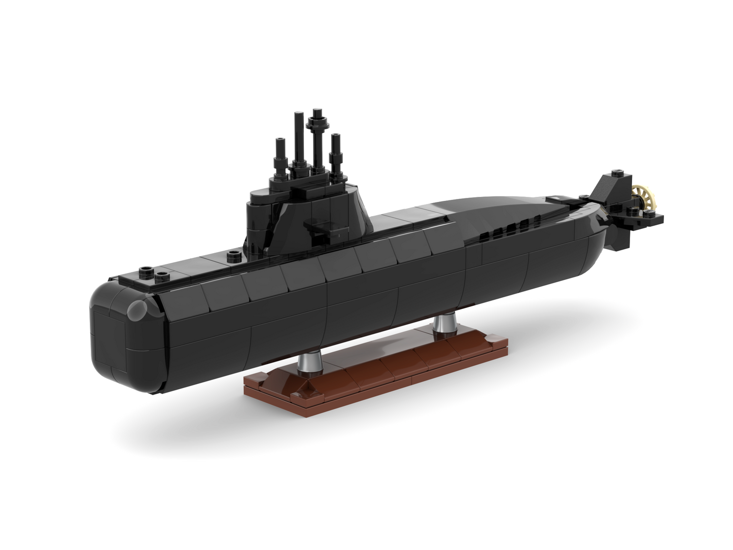 LEGO ARA San Juan Submarine MOC with Display Stand – PDF Building Instructions
