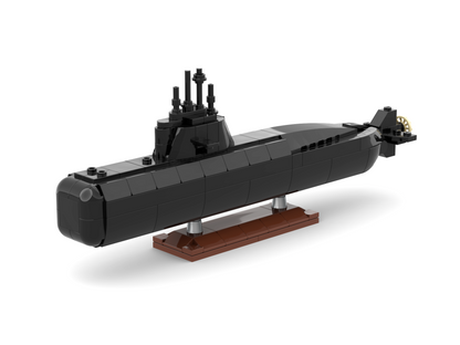 LEGO ARA San Juan Submarine MOC with Display Stand – PDF Building Instructions
