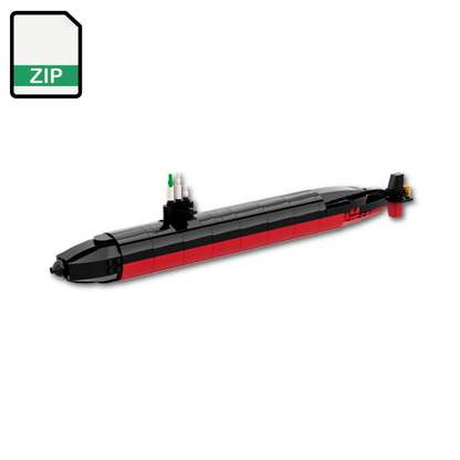 MOC LEGO du sous-marin USS Los Angeles - Fichiers numériques