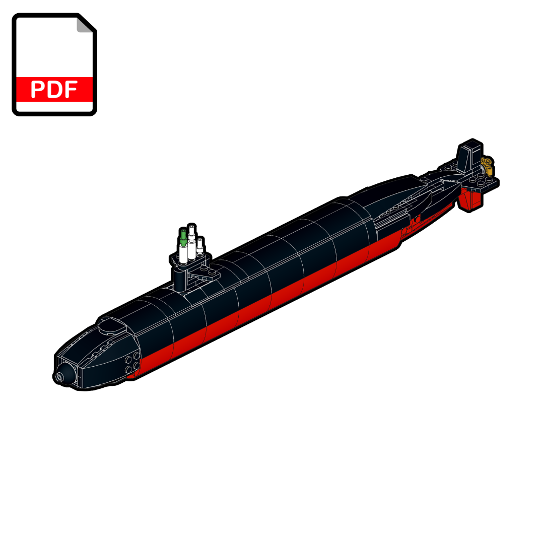 LEGO Sous-marin USS Los Angeles (SSN-688) MOC – Instructions de montage PDF