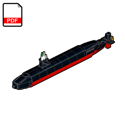 LEGO Sous-marin USS Los Angeles (SSN-688) MOC – Instructions de montage PDF
