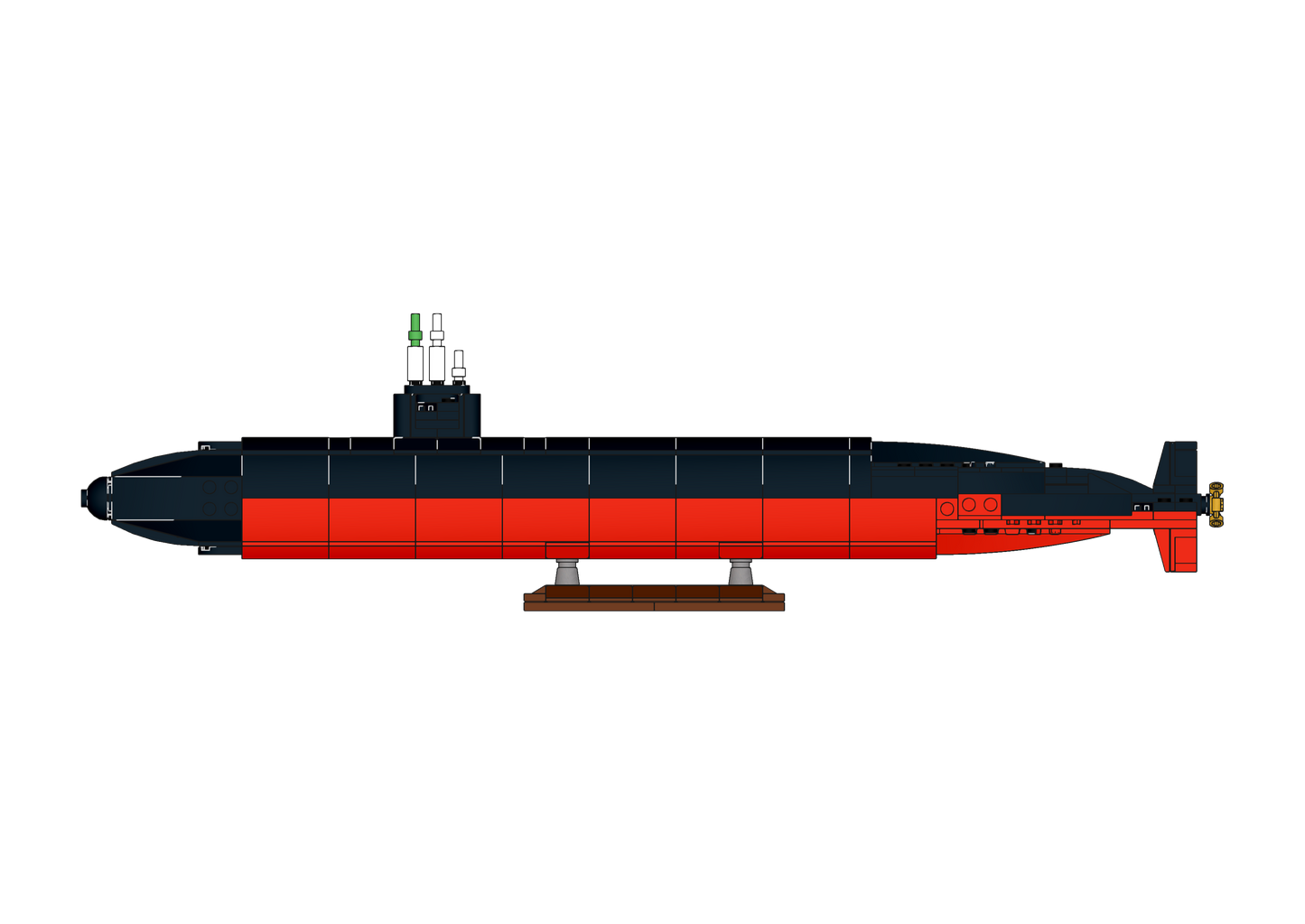 MOC LEGO du sous-marin USS Los Angeles - Fichiers numériques