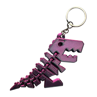 Flexibilná kľúčenka s dinosaurom T-Rexom [3D tlač]