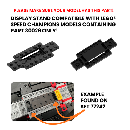 Display Stand for LEGO® Speed Champions Models [3D Printed]