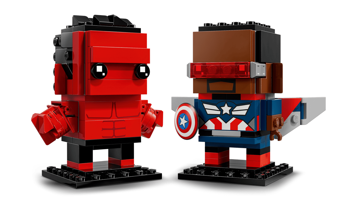 LEGO® Brickheadz 40668 Marvel Captain America et Hulk Rouge