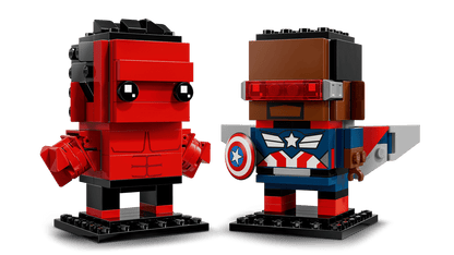 LEGO® Brickheadz 40668 Marvel Captain America et Hulk Rouge