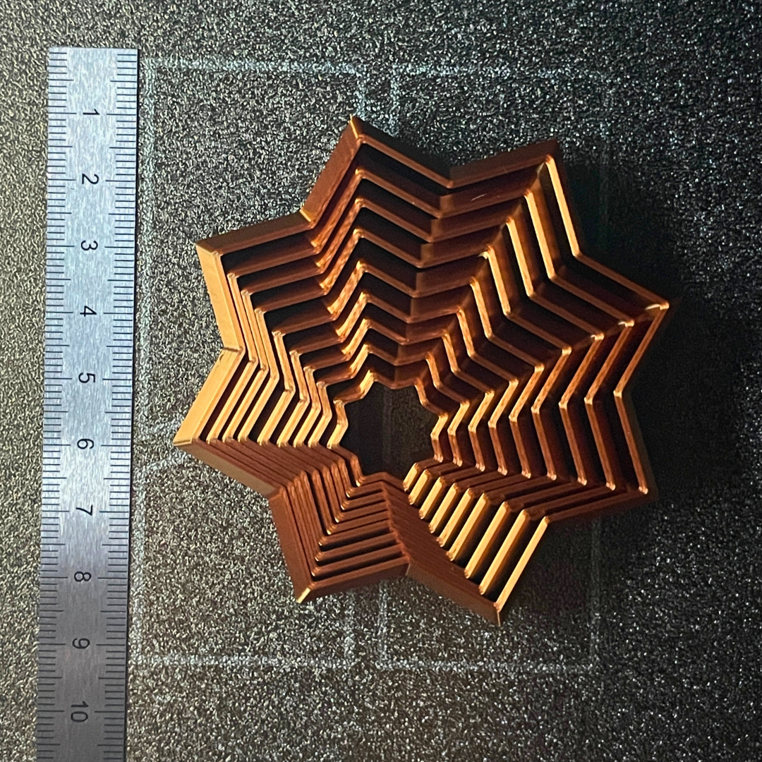 8-cípa hviezda Fidget hračka – 3D tlačená hračka na odbúranie stresu