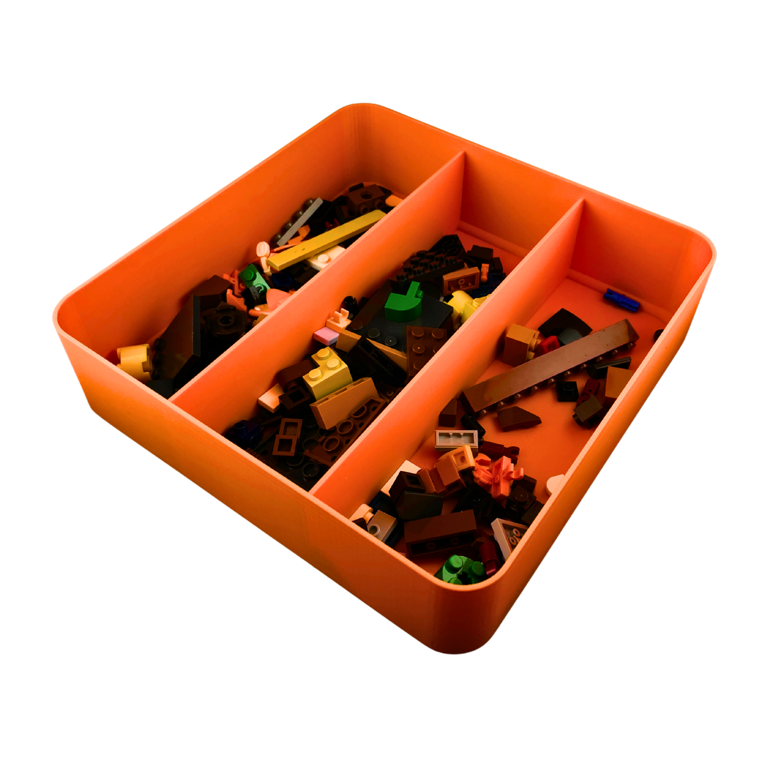 Trieur à double hauteur - Convient pour trier les LEGO®, les Gobricks, les boulons, les puzzles - Empilable avec couvercle