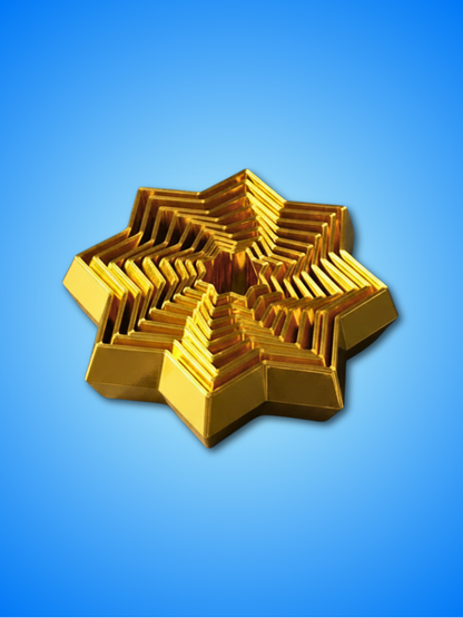 Jouet Fidget Étoile à 8 branches - PLA Imprimé en 3D | Jouet anti-stress torsadable | Tient dans la poche