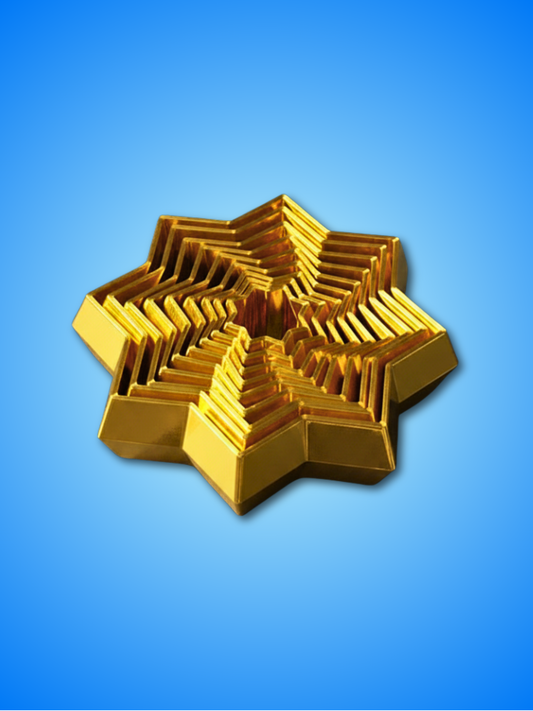 8-Point Star Fidget Toy - 3D Printed PLA | Twistable Stress Relief Toy | Pocket Friendly