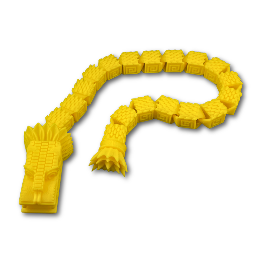 Quetzalcoatl Feathered Serpent Flexible Dragon - 3D Printed PLA | Aztec & Maya Inspired