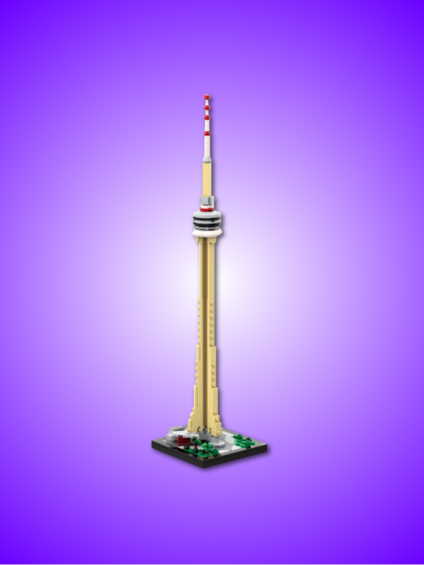 Kit de construction LEGO Tour CN | Maquette du monument torontois à l'échelle 1:1400