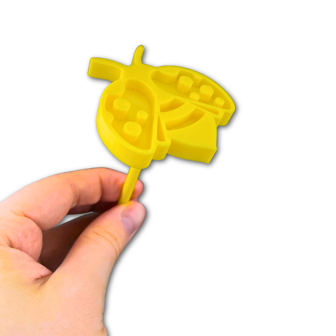 Napájačka pre opeľovačov v tvare včely s kolíkom do zeme – 3D tlač PETG | Súpravy po 1, 3, 5 alebo 10 ks | Bezpečné do exteriéru