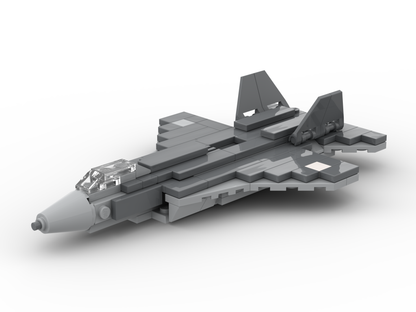 LEGO Lockheed Martin F-22 Jet Fighter MOC – PDF Building Instructions