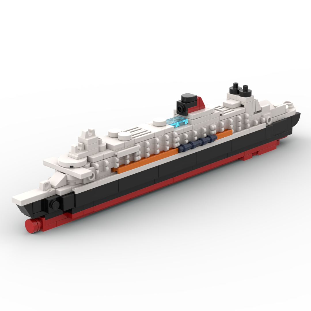 LEGO RMS Queen Mary 2 Ocean Liner MOC - PDF Building Instructions