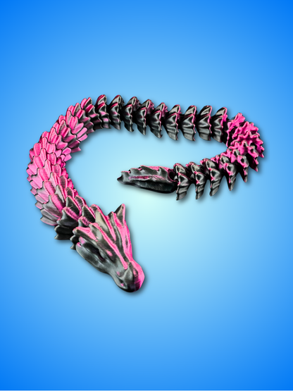Bone Dragon Flexible Toy - 3D Printed PLA | Highly Articulated, Multiple Sizes Up to 156cm