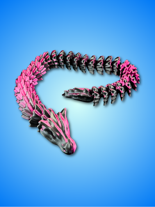 Bone Dragon Flexible Toy - 3D Printed PLA | Highly Articulated, Multiple Sizes Up to 156cm