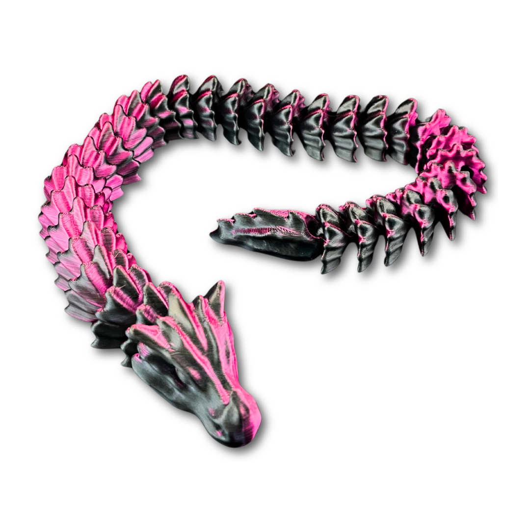 Bone Dragon Flexible Toy - 3D Printed PLA | Highly Articulated, Multiple Sizes Up to 156cm