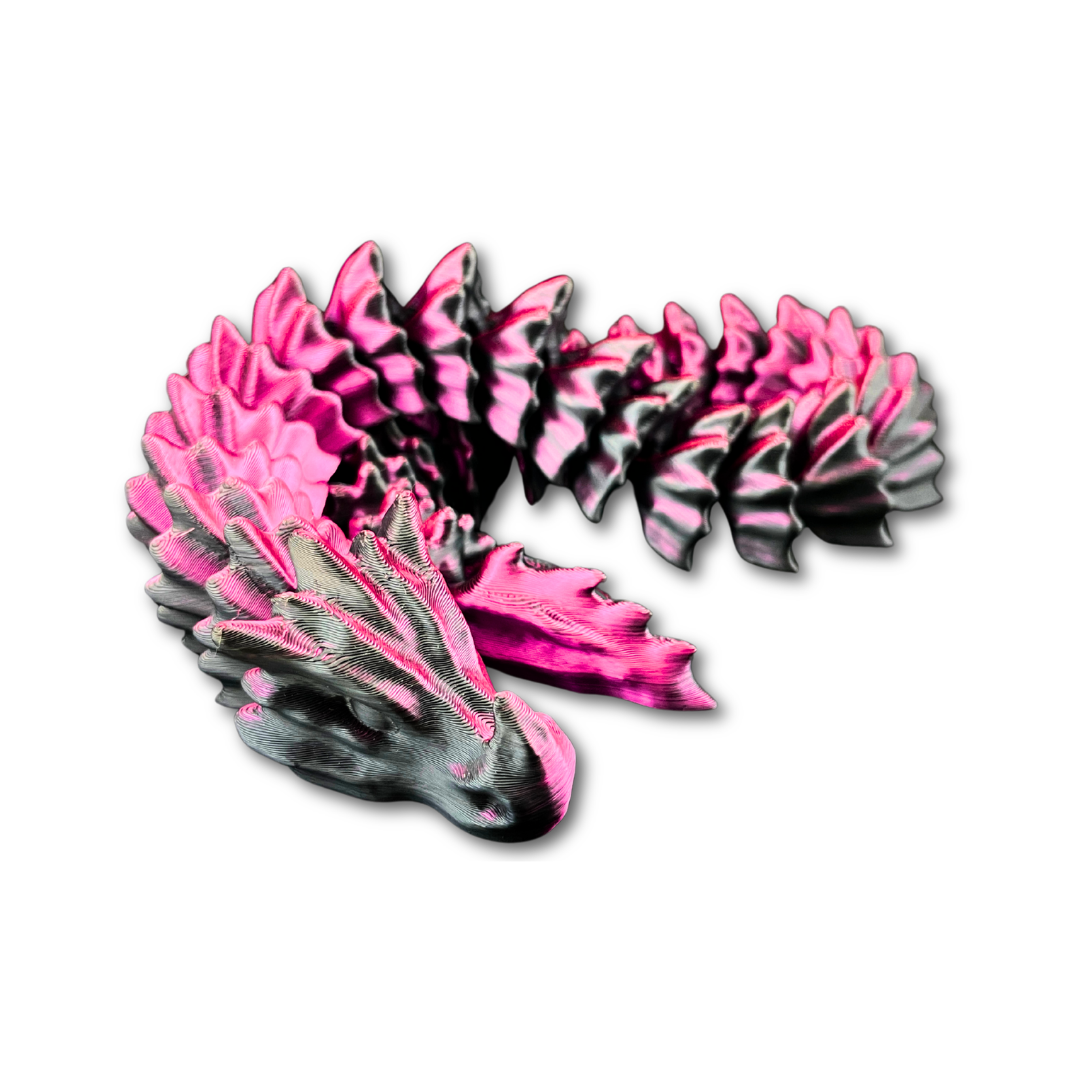 Bone Dragon Flexible Toy - 3D Printed PLA | Highly Articulated, Multiple Sizes Up to 156cm