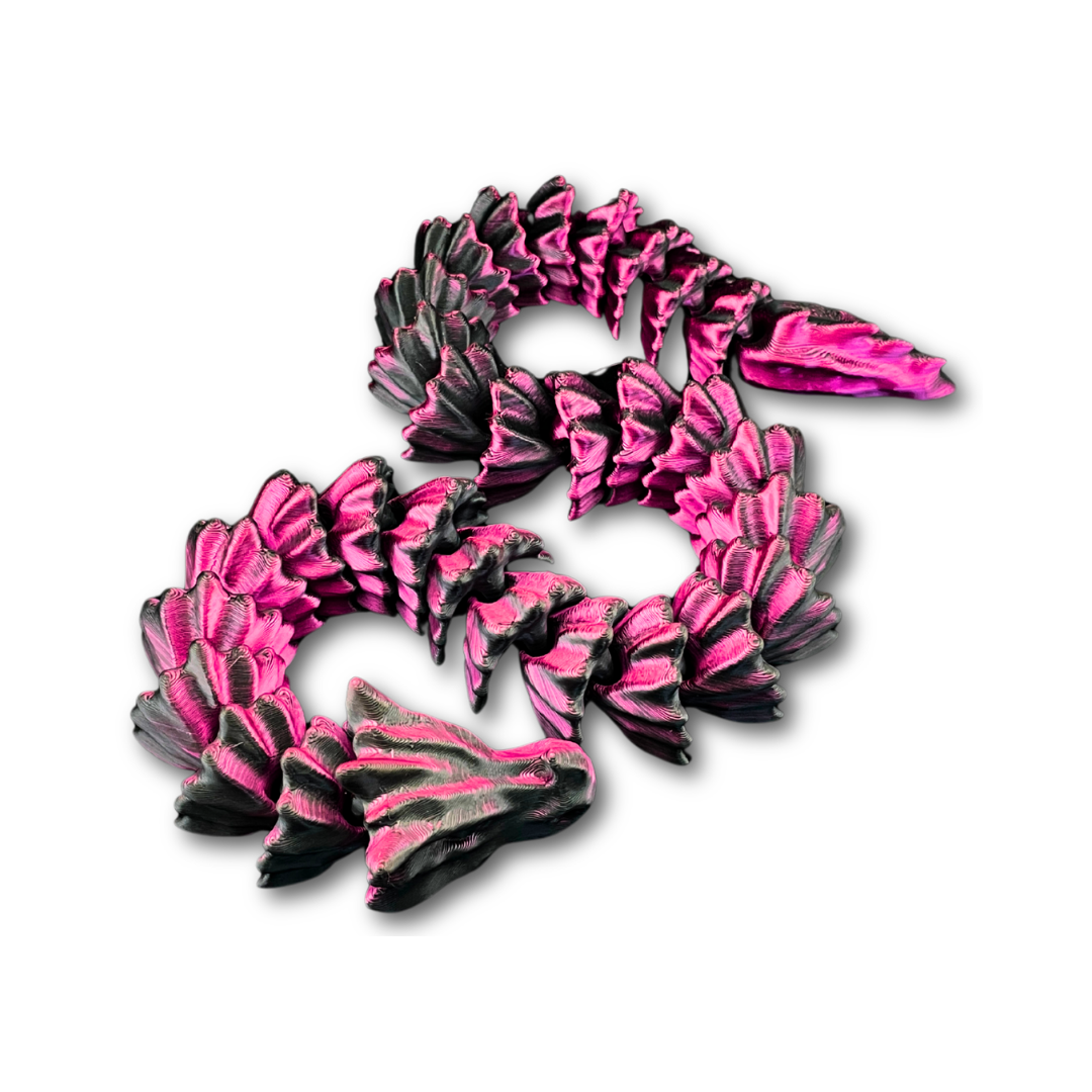 Bone Dragon Flexible Toy - 3D Printed PLA | Highly Articulated, Multiple Sizes Up to 156cm