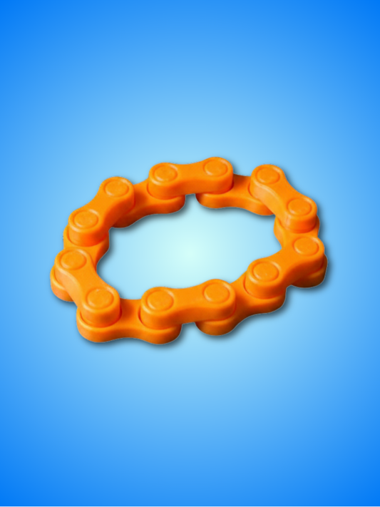 Flexible Chain Link Fidget Toy - 3D Printed PLA | 3 Sizes | Stress Relief & Desk Fidget