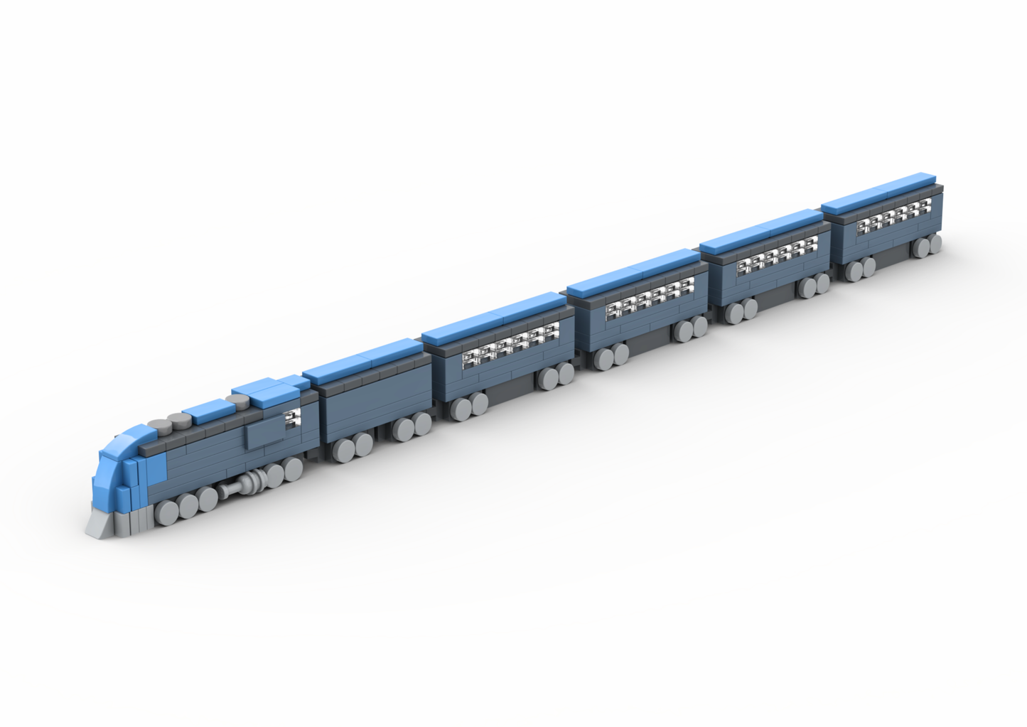 LEGO Streamliner Passenger Train MOC – PDF Building Instructions