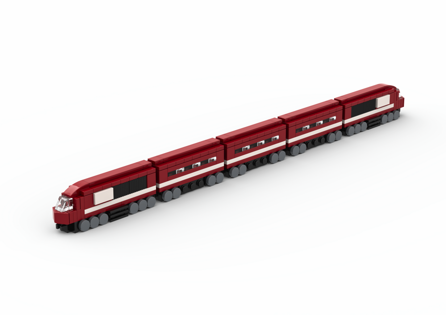 LEGO Passenger Train MOC – PDF Building Instructions