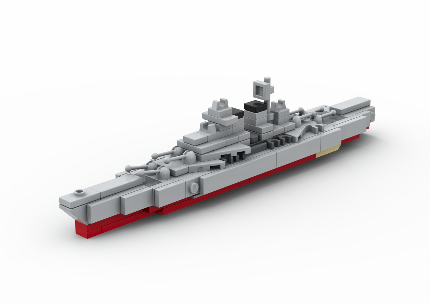 LEGO H-44 Battleship MOC – PDF Building Instructions