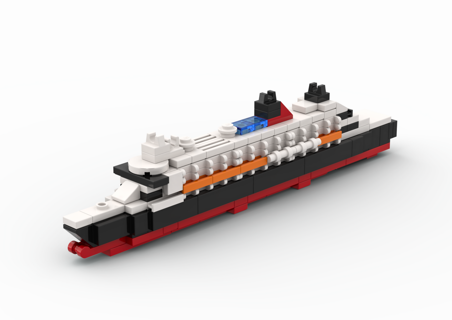 LEGO RMS Queen Mary 2 MOC – PDF Building Instructions